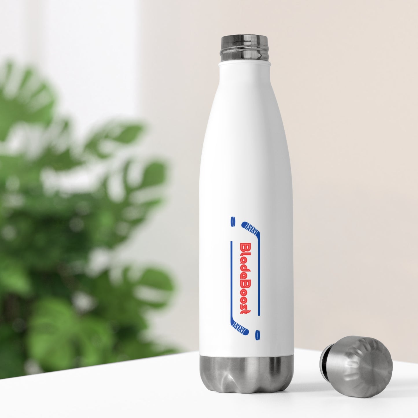 BladeBoost 20oz Insulated Water Bottle - Stylish & Durable for Hockey Players