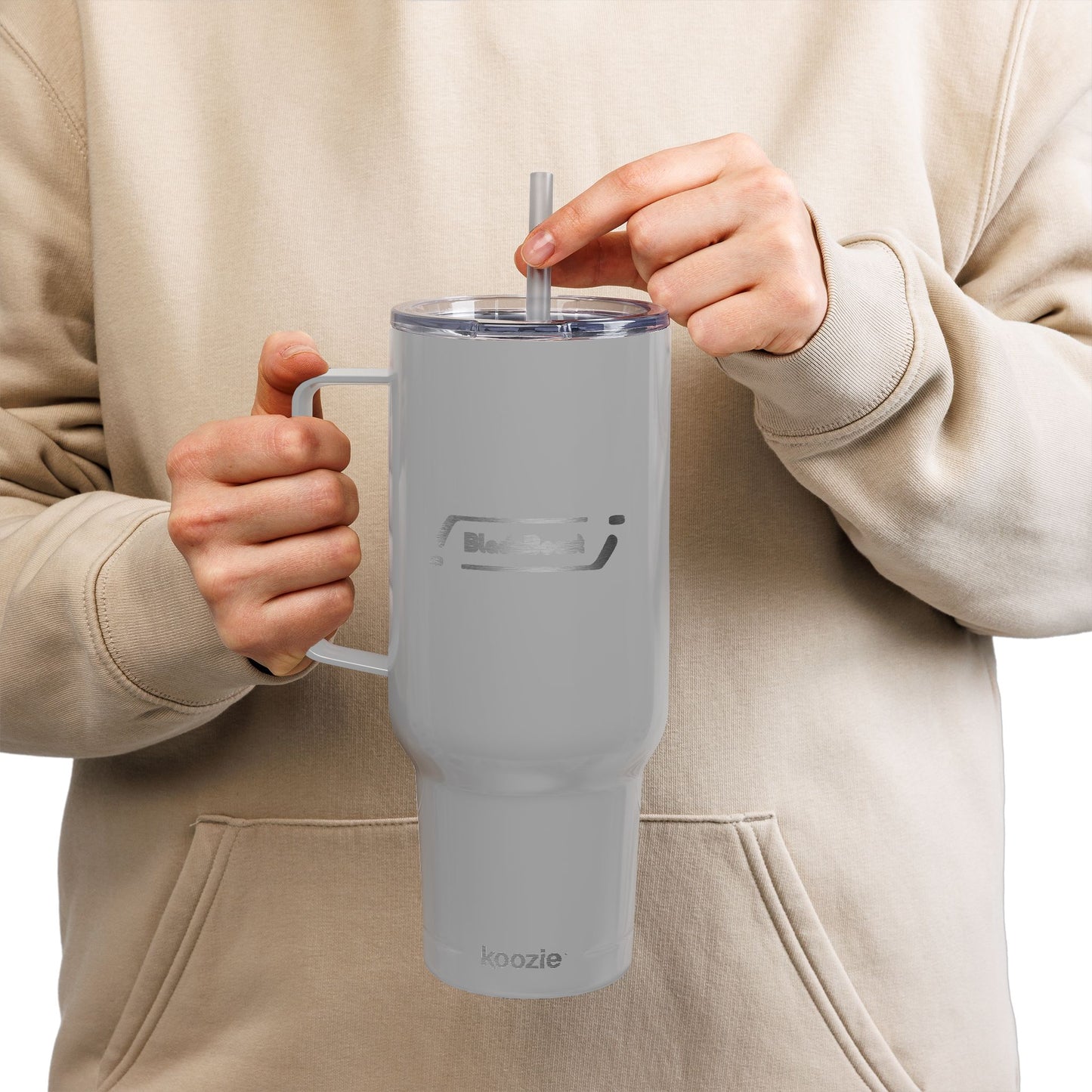 BladeBoost Insulated Tumbler - 40oz Travel Mug with Straw
